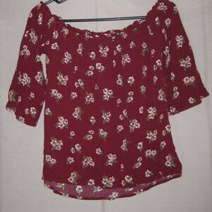 Small open neck rayon top